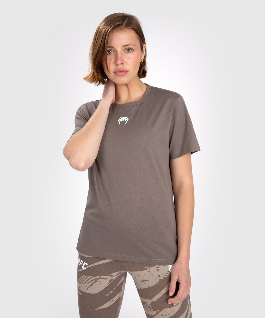 ufc adrenaline by venum fight week dames t-shirt met korte mouwen van katoen - brons