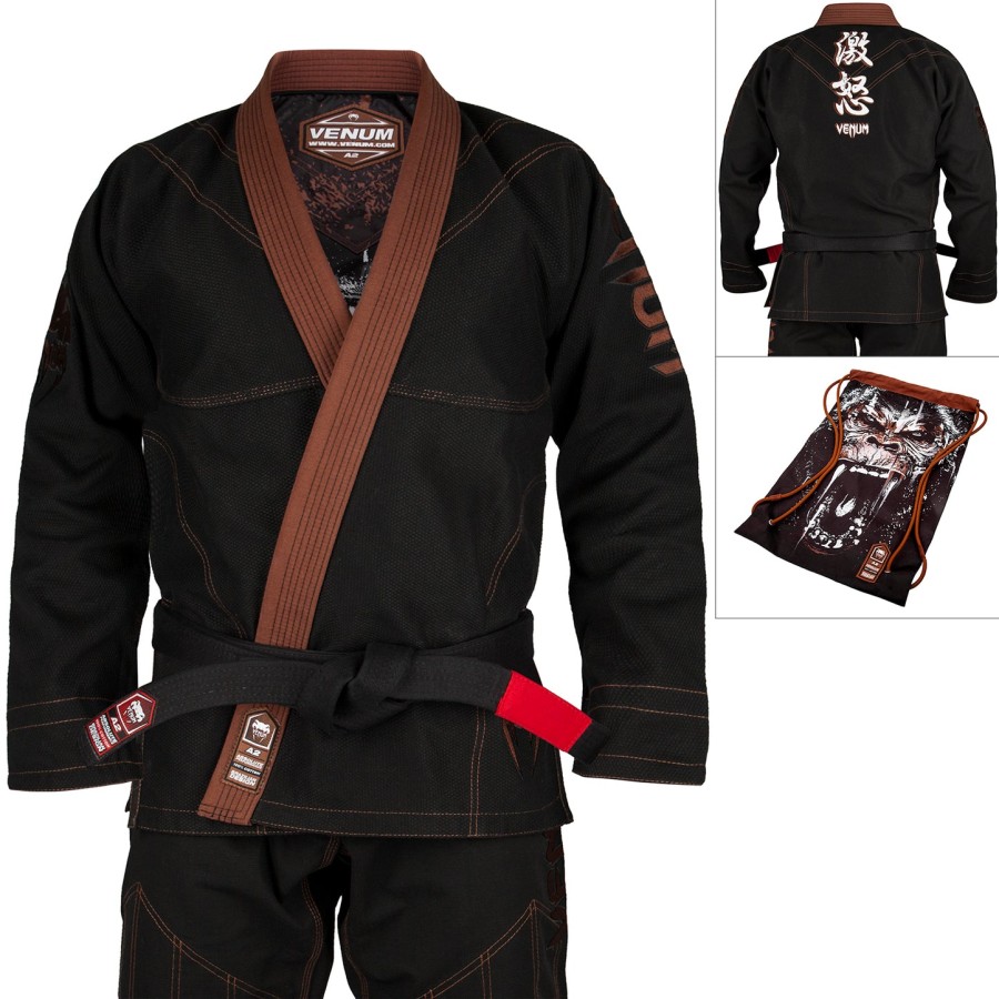 venum absolute gorilla bjj gi inclusief tas - zwartbruin