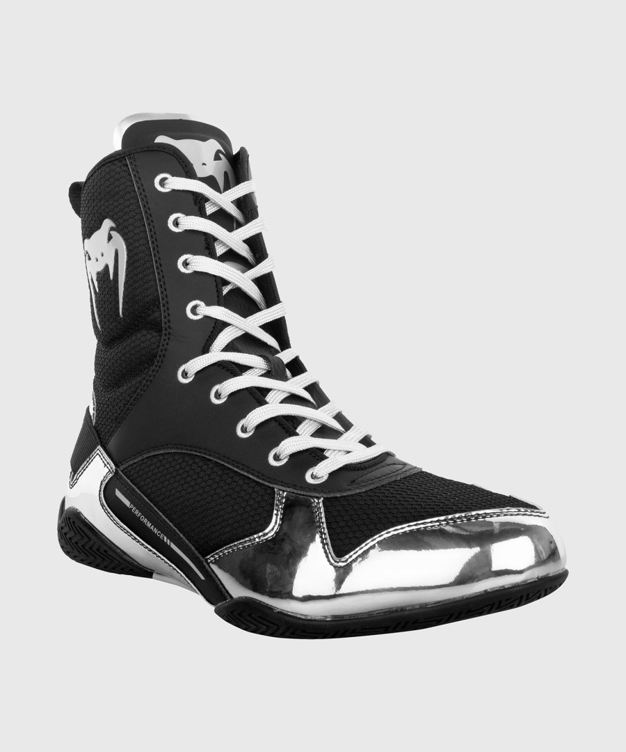 venum elite boksschoenen - zwartzilver