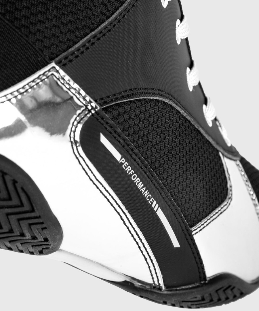 venum elite boksschoenen - zwartzilver