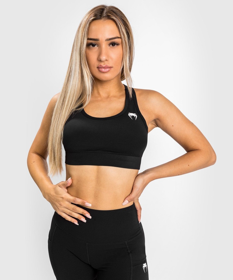 venum essential medium impact sportbehas - zwart