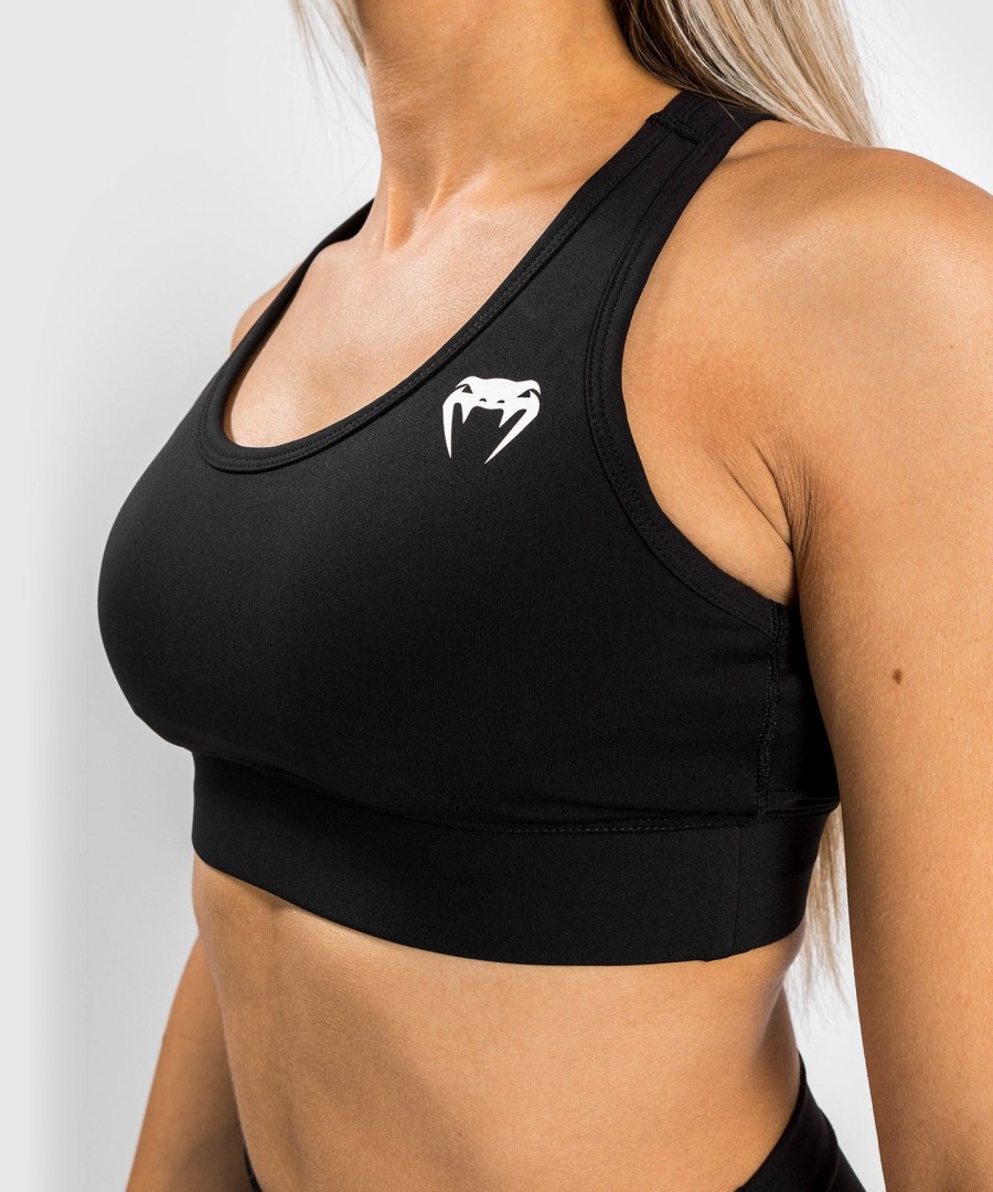 venum essential medium impact sportbehas - zwart