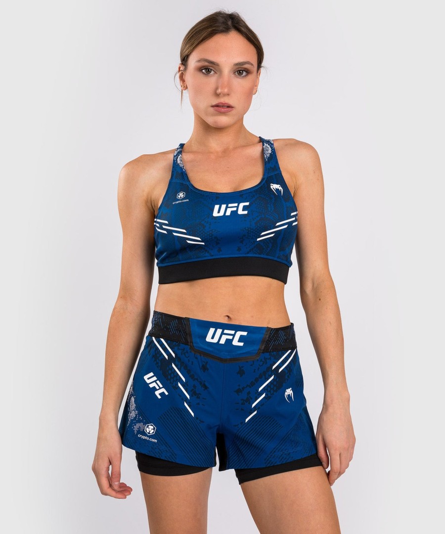 ufc adrenaline by venum authentic fight night sportbeha voor dames - blauw