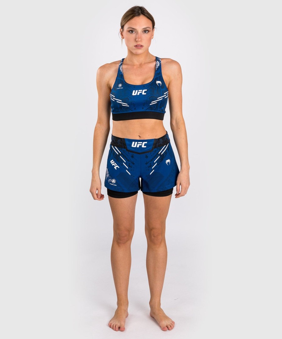 ufc adrenaline by venum authentic fight night sportbeha voor dames - blauw
