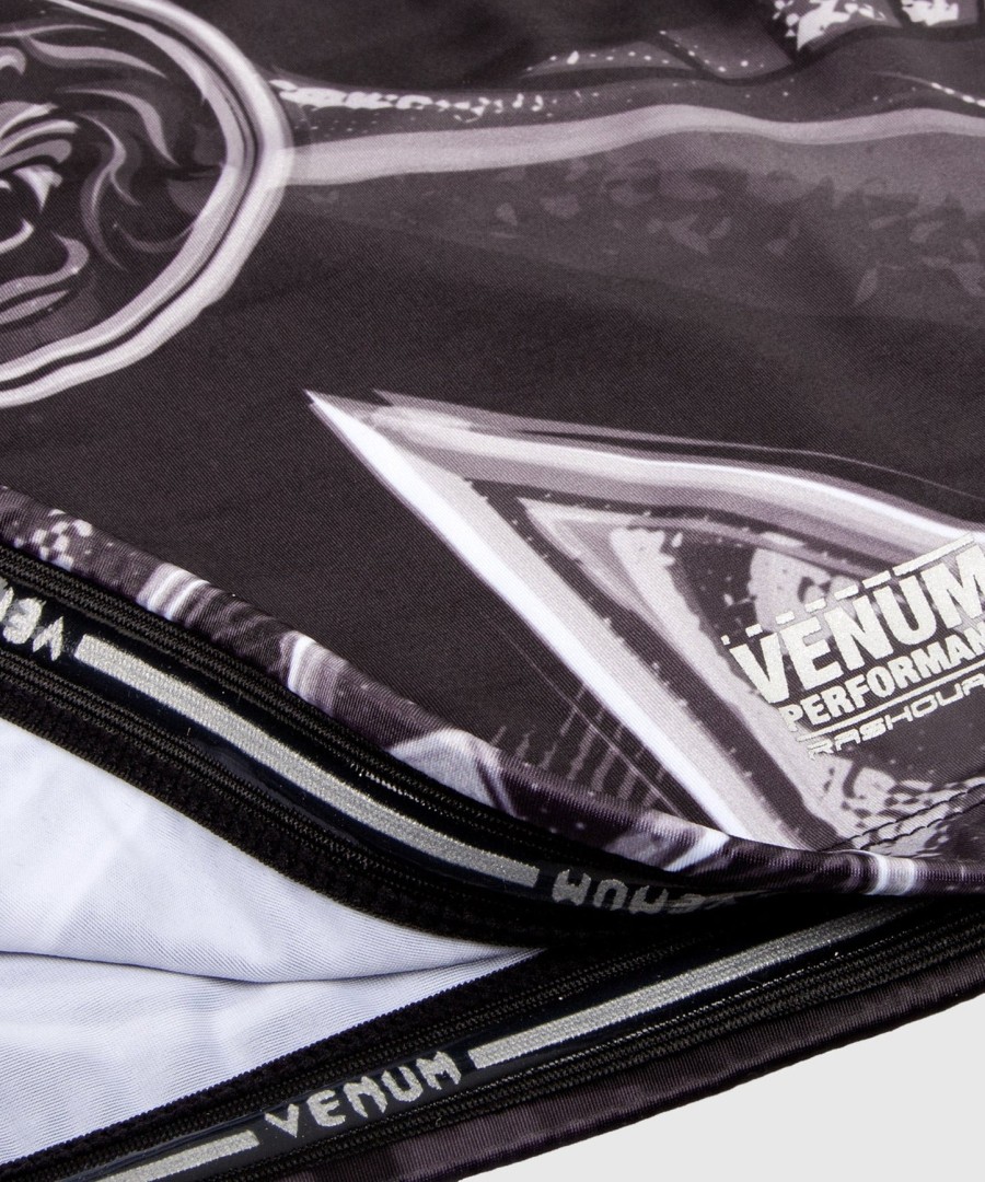 venum gladiator 3.0 rashguard - lange mouwen - zwartwit
