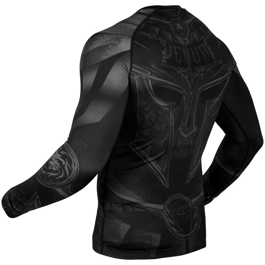 venum gladiator 3.0 rashguard - lange mouwen - zwartzwart