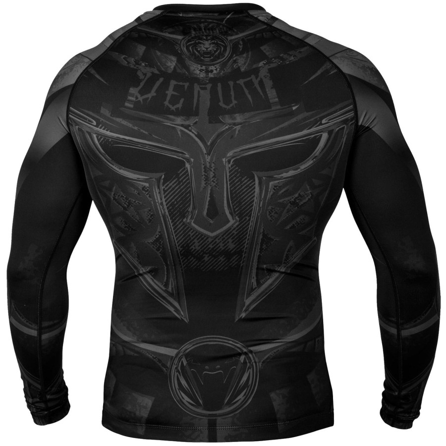 venum gladiator 3.0 rashguard - lange mouwen - zwartzwart