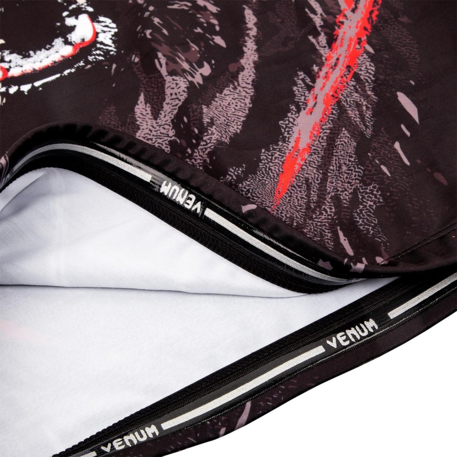 venum grizzli rashguard - korte mouwen - zwartwit