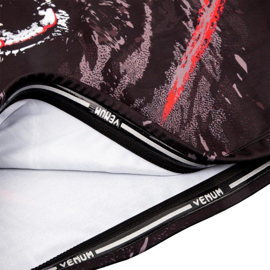 venum grizzli rashguard - lange mouwen - zwartwit