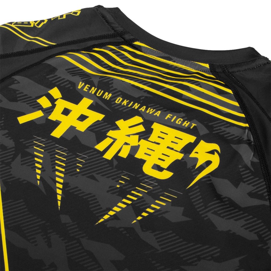 venum okinawa 2.0 rashguard - korte mouwen - zwartgeel