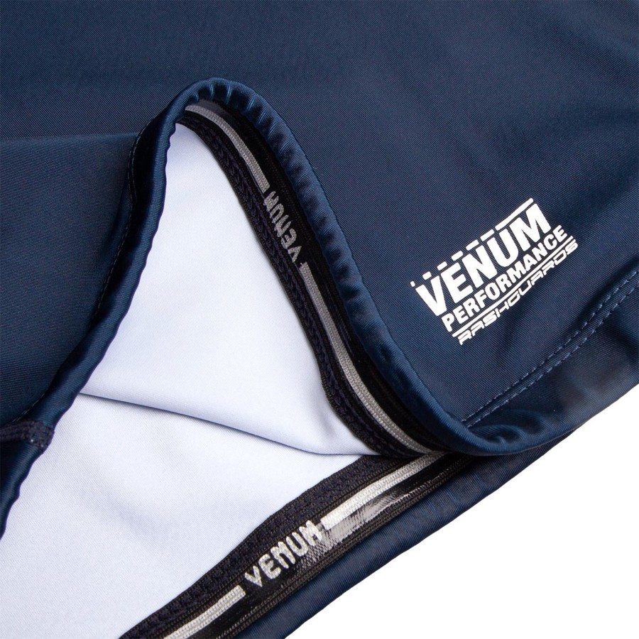 venum signature rashguard - korte mouwen - marineblauwwit