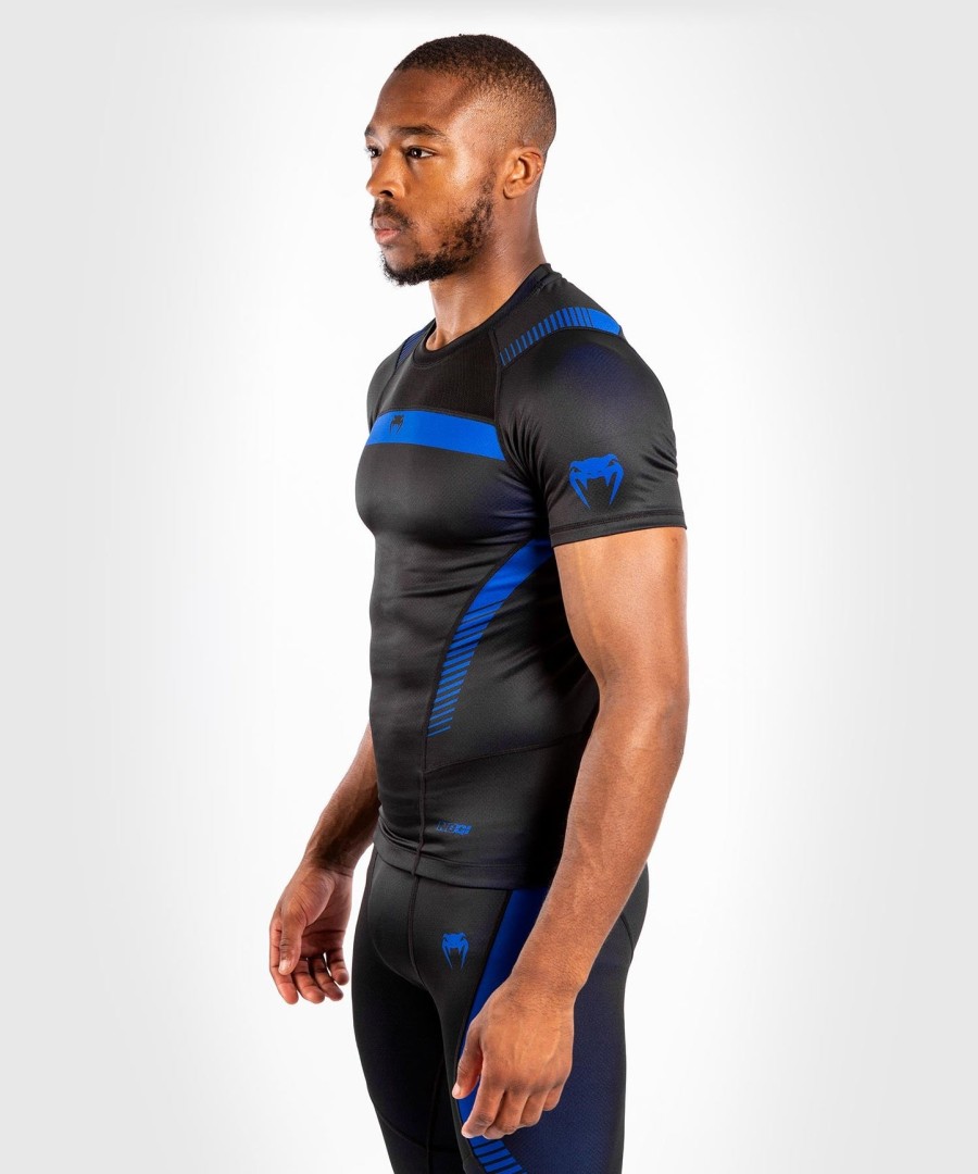 venum nogi 3.0 rashguard - korte mouwen - zwartblauw