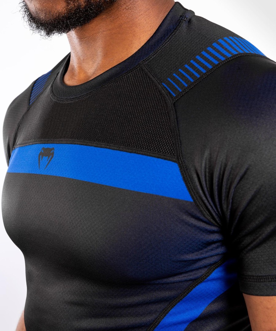 venum nogi 3.0 rashguard - korte mouwen - zwartblauw
