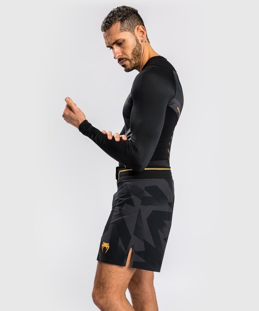 venum razor rashguard met lange mouwen - zwartgoud