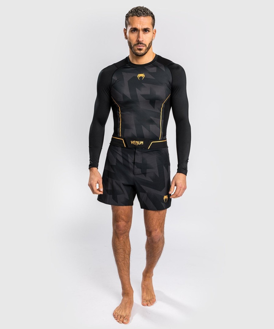 venum razor rashguard met lange mouwen - zwartgoud