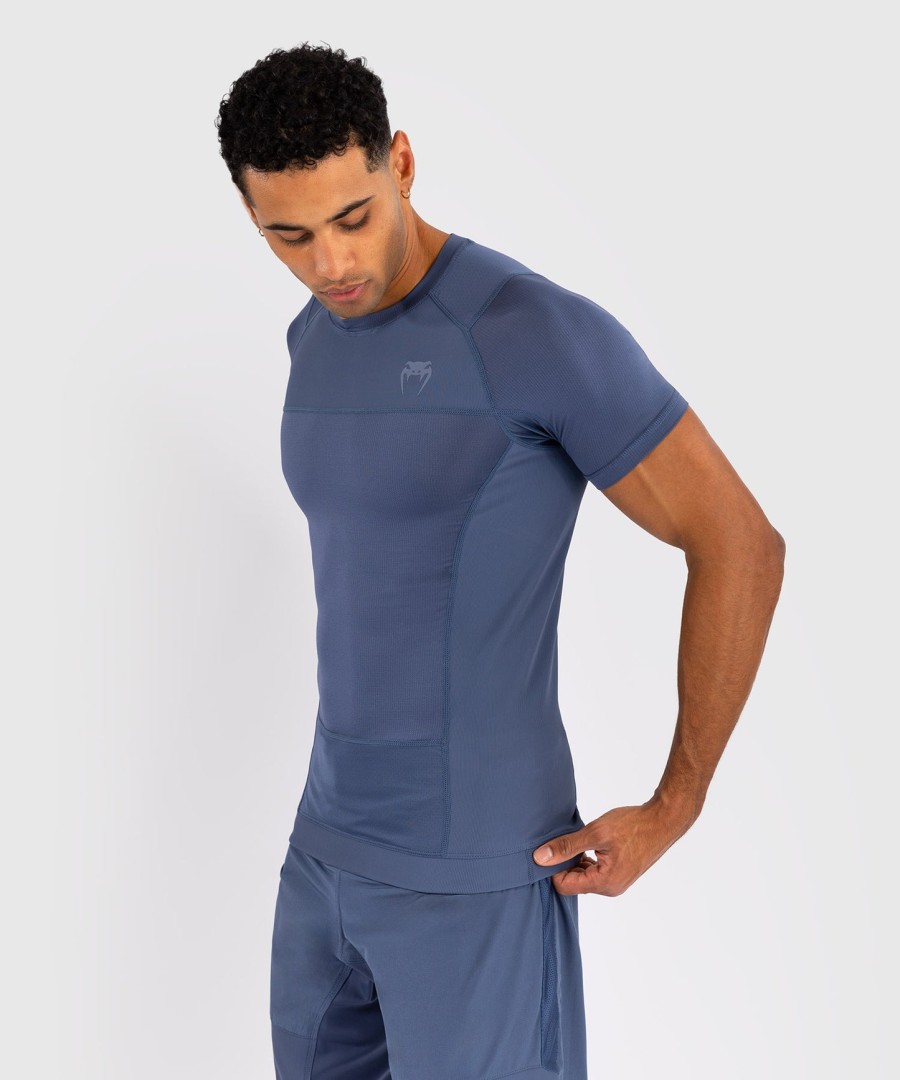 venum g-fit air heren rashguard met korte mouwen - foggy blue