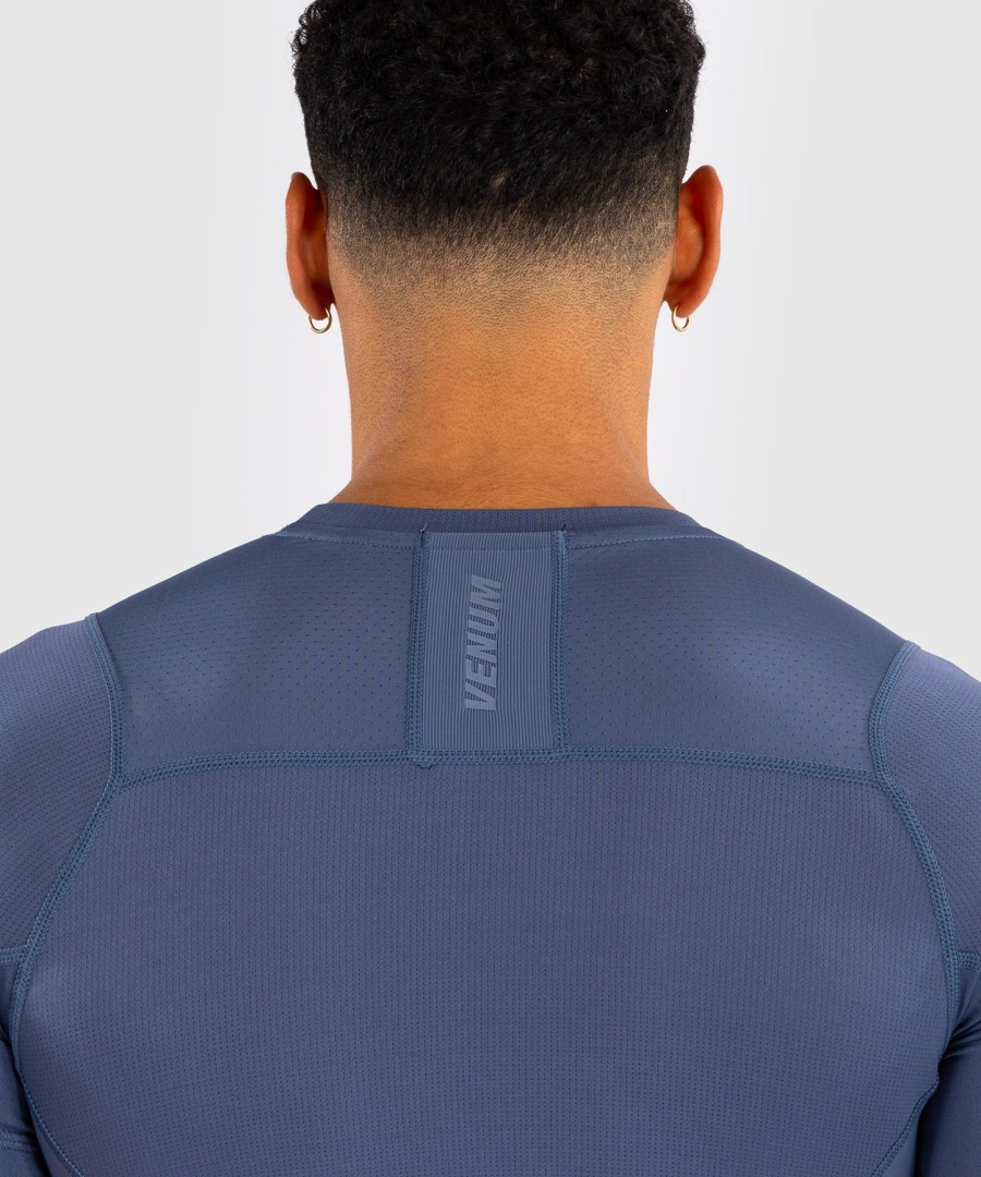 venum g-fit air heren rashguard met korte mouwen - foggy blue