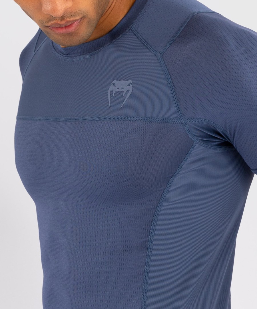venum g-fit air heren rashguard met korte mouwen - foggy blue