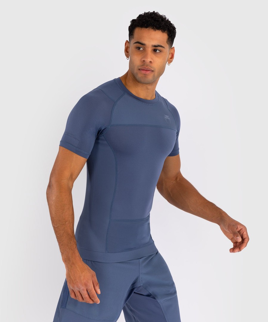 venum g-fit air heren rashguard met korte mouwen - foggy blue