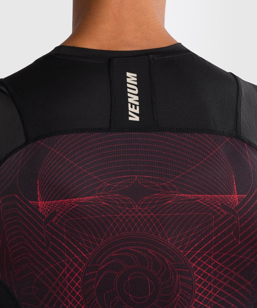 venum g-fit air mouwloos rashguard voor heren - diepzwartvuurrood