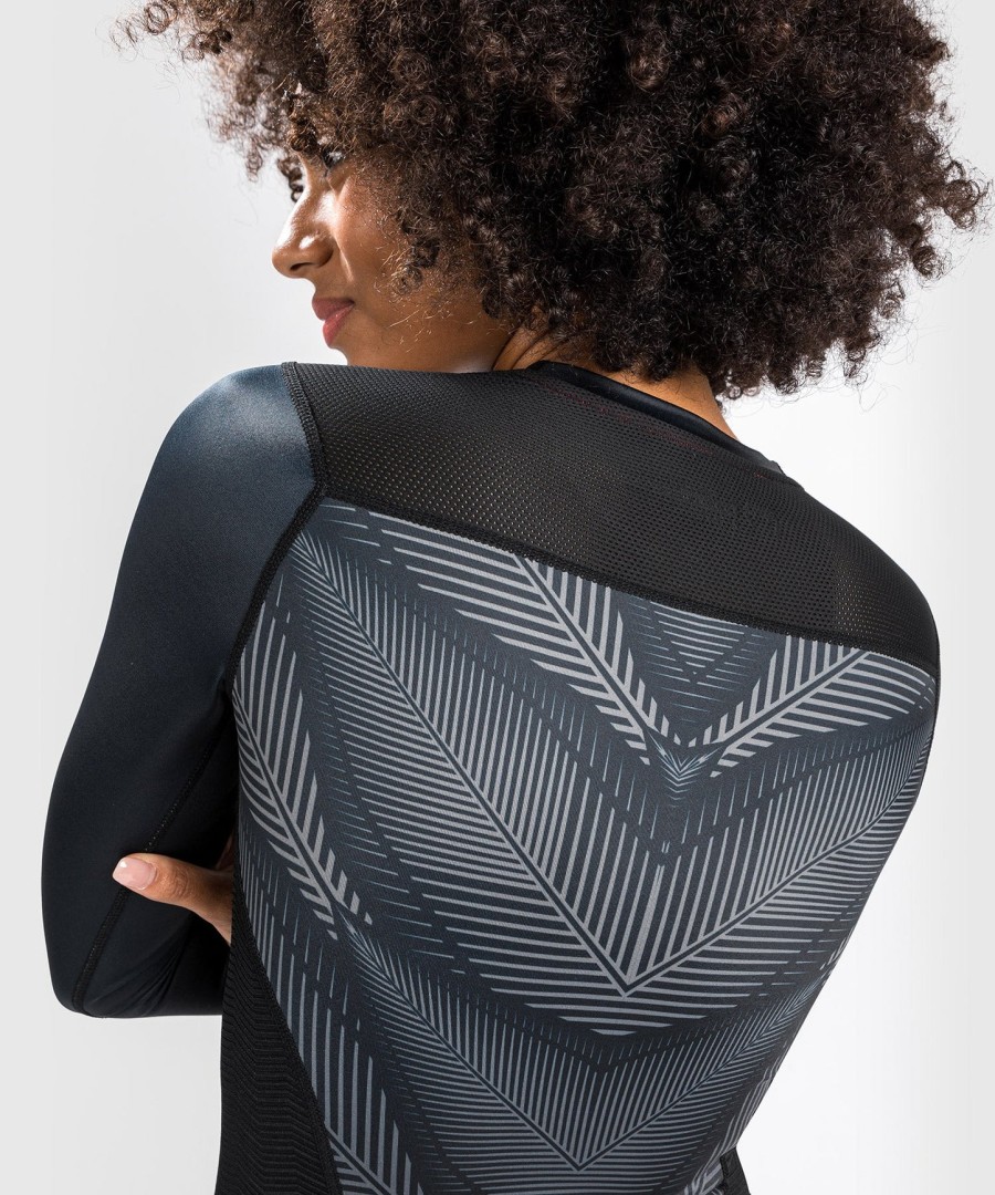 venum phantom rashguard met lange mouwen - voor dames - zwartrood