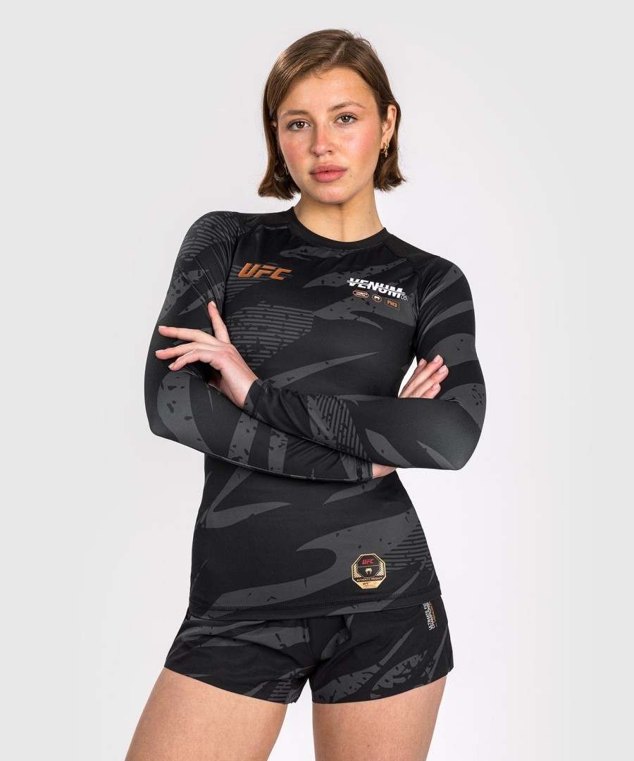 ufc adrenaline by venum fight week women performance rashguard met lange mouwen - urban camo