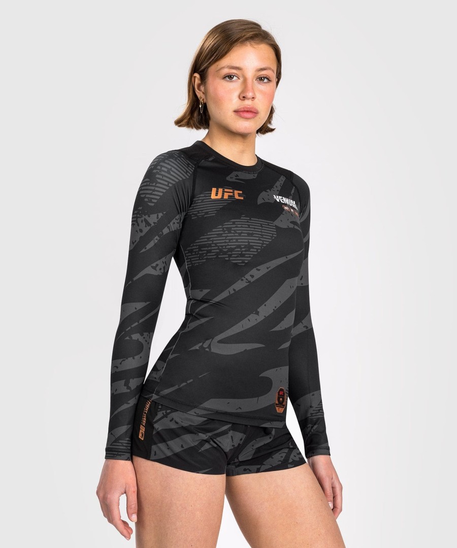 ufc adrenaline by venum fight week women performance rashguard met lange mouwen - urban camo