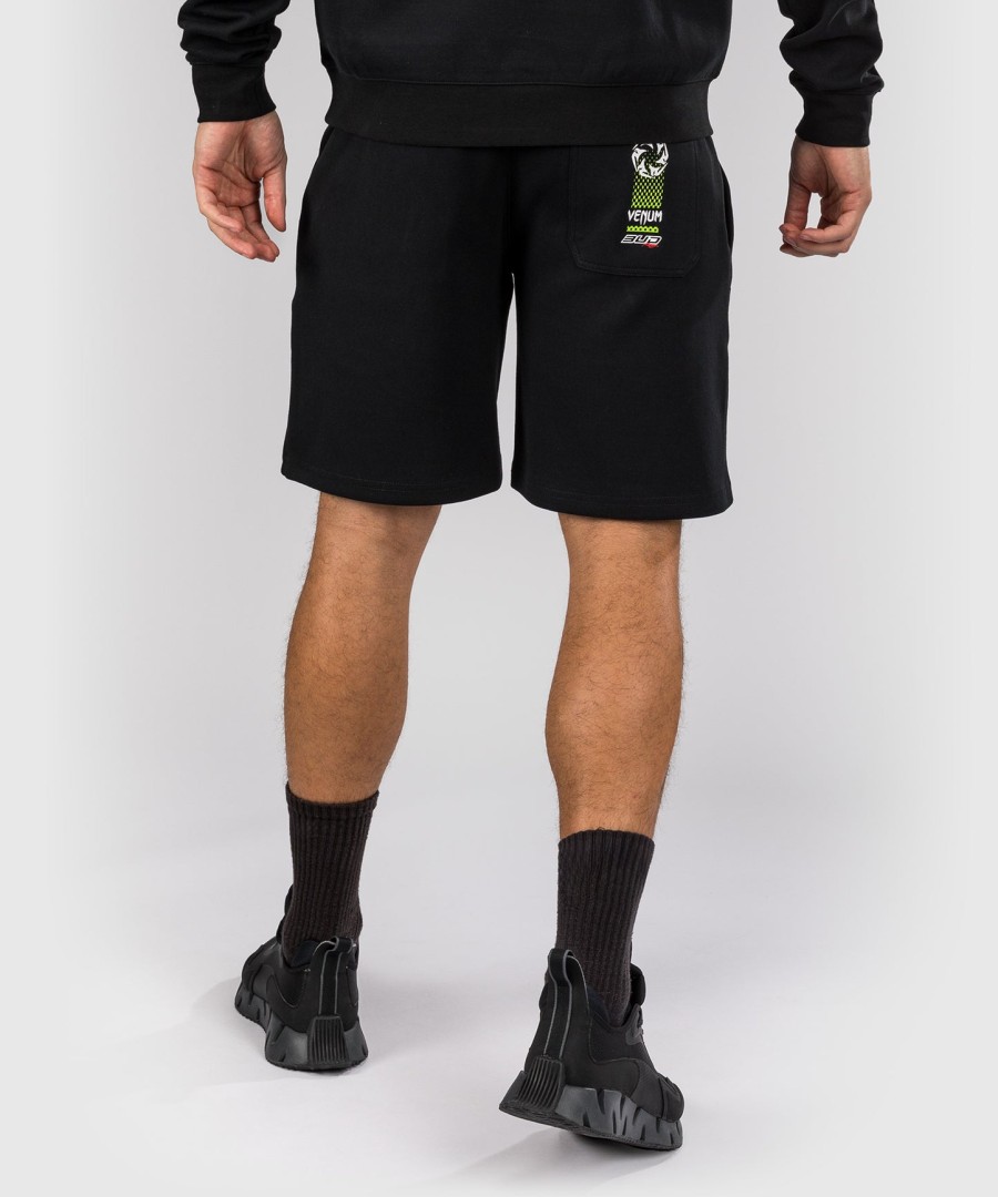 venum x bud racing katoenen shorts voor heren - zwartwitlimegroen