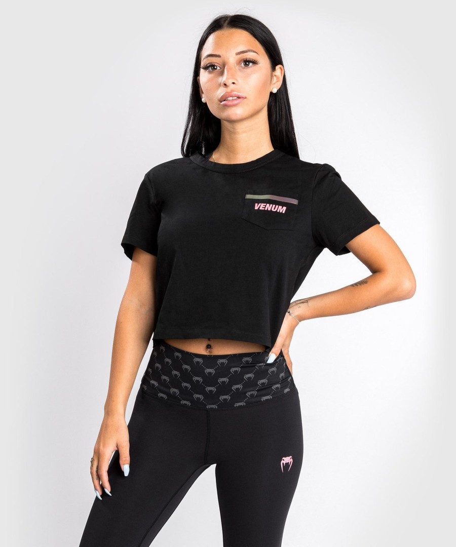 venum roze t-shirt met zakje - voor dames - zwartroze goud