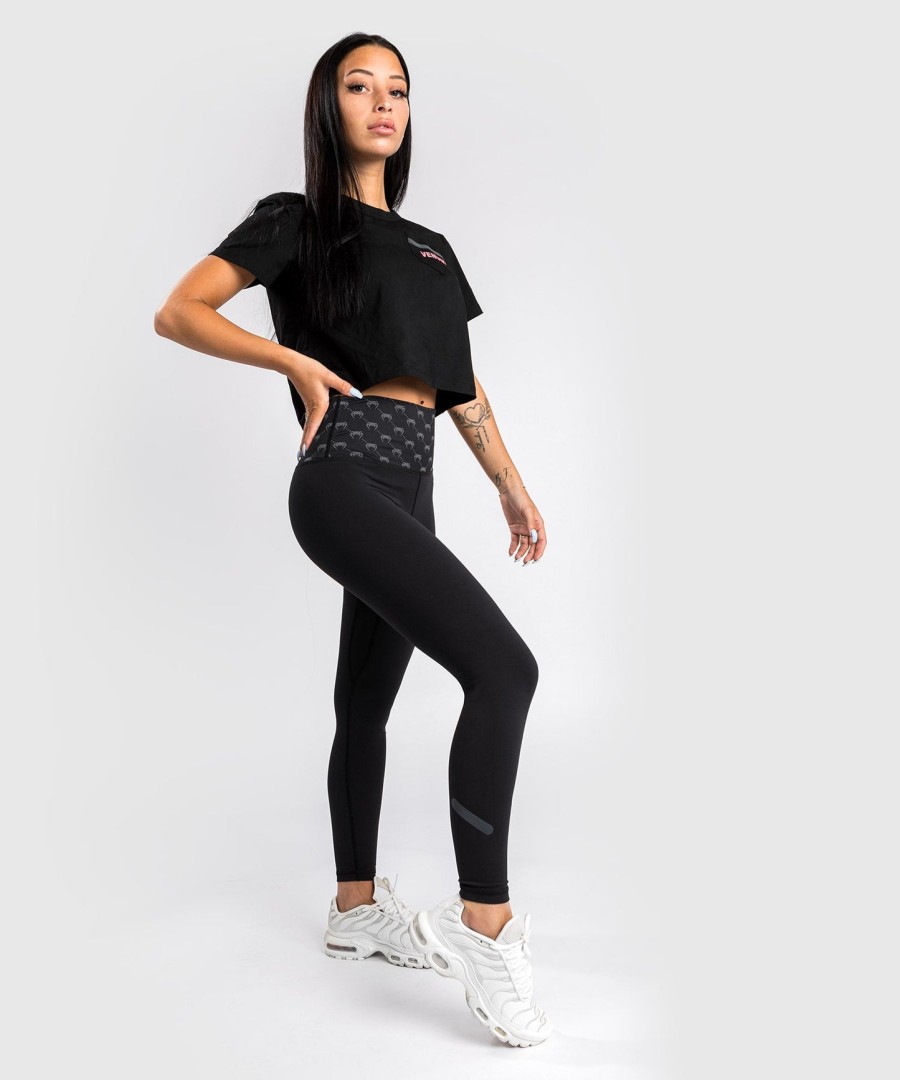 venum roze t-shirt met zakje - voor dames - zwartroze goud