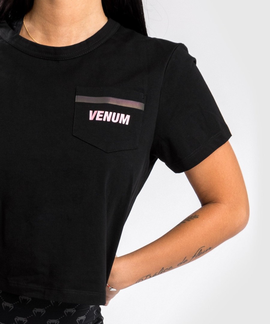 venum roze t-shirt met zakje - voor dames - zwartroze goud