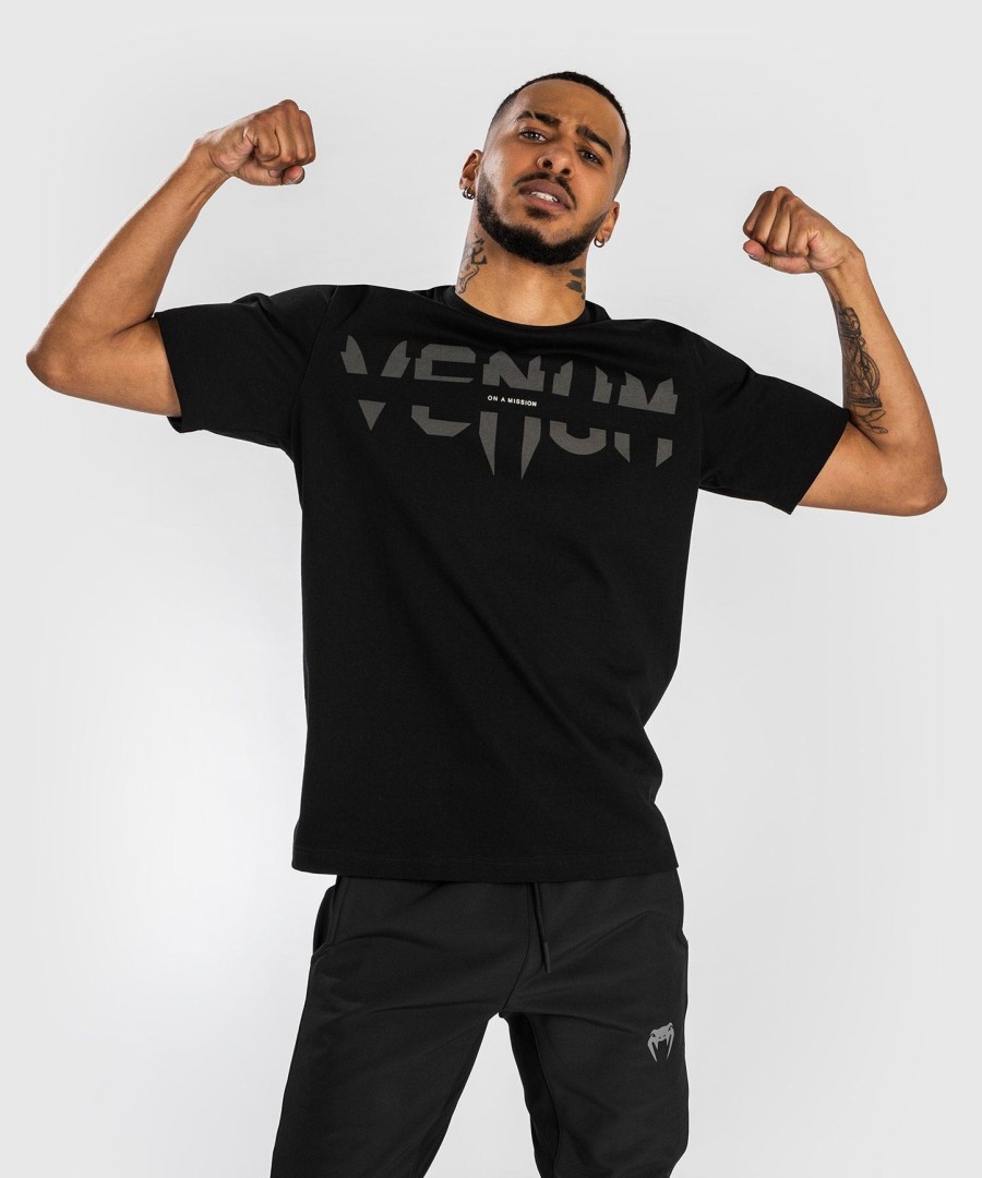 venum on mission t-shirt - normale pasvorm - zwart