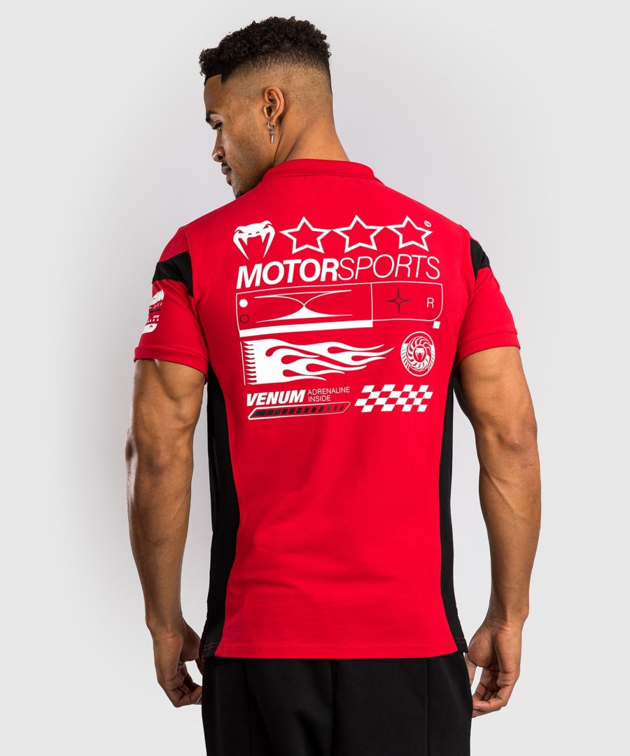 venum motorsport katoenen polo - racerrood
