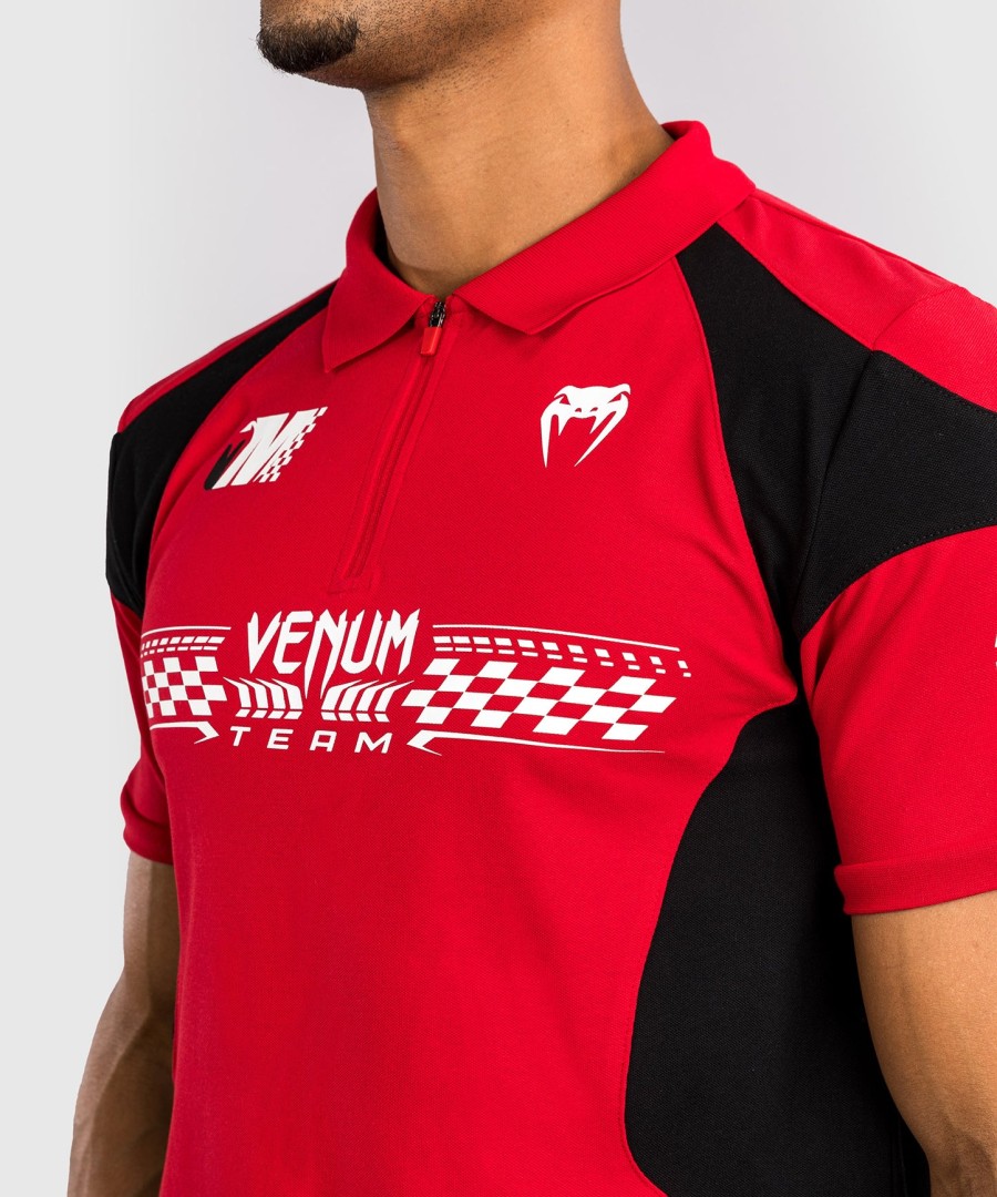 venum motorsport katoenen polo - racerrood