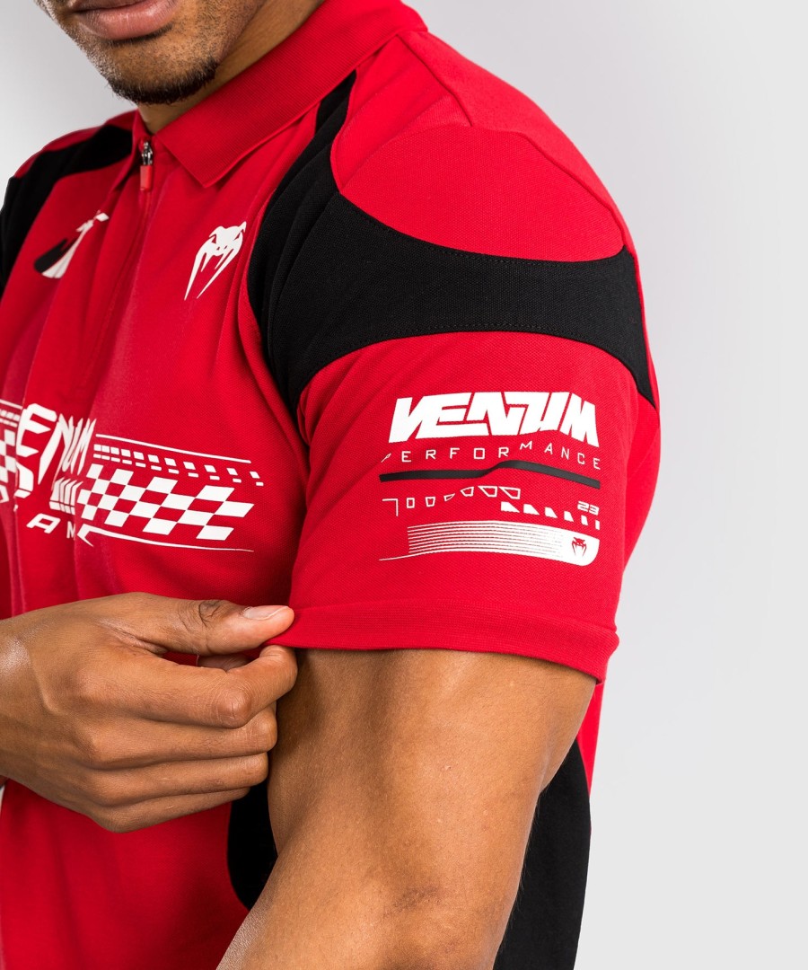 venum motorsport katoenen polo - racerrood