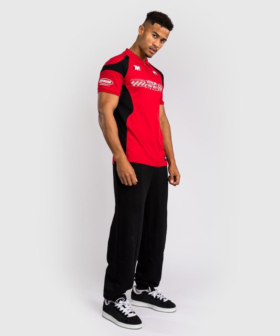 venum motorsport katoenen polo - racerrood
