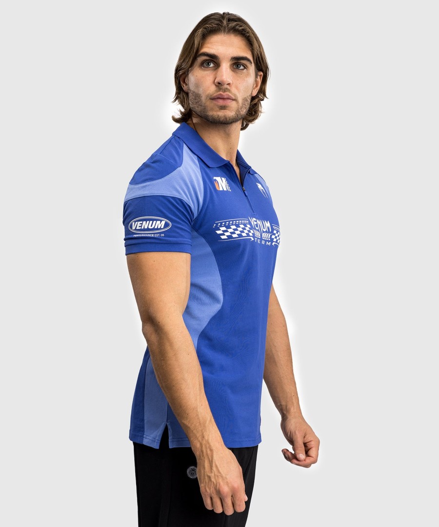 venum motorsport katoenen polo - koningsblauw