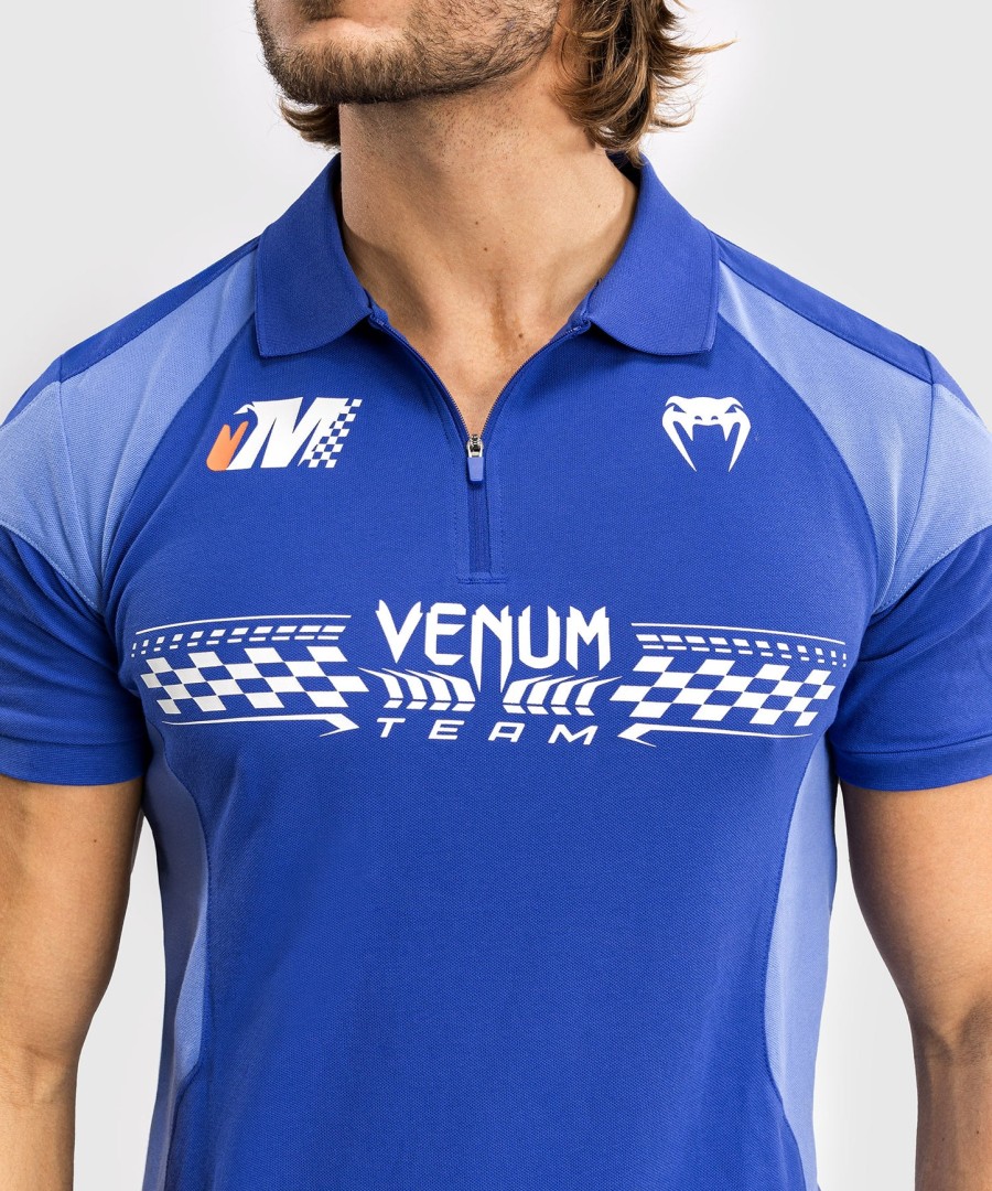 venum motorsport katoenen polo - koningsblauw