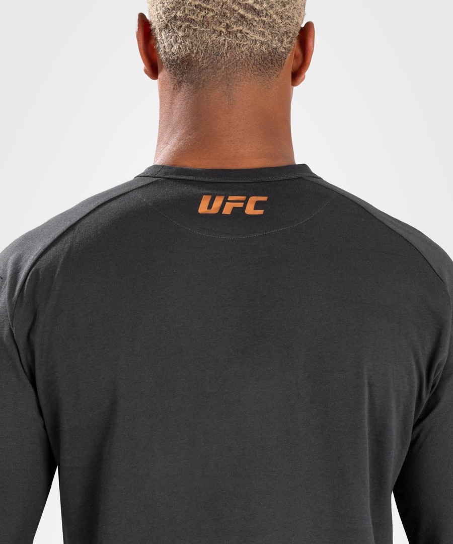 ufc adrenaline by venum fight week heren t-shirt met lange mouwen - houtskoolgrijs