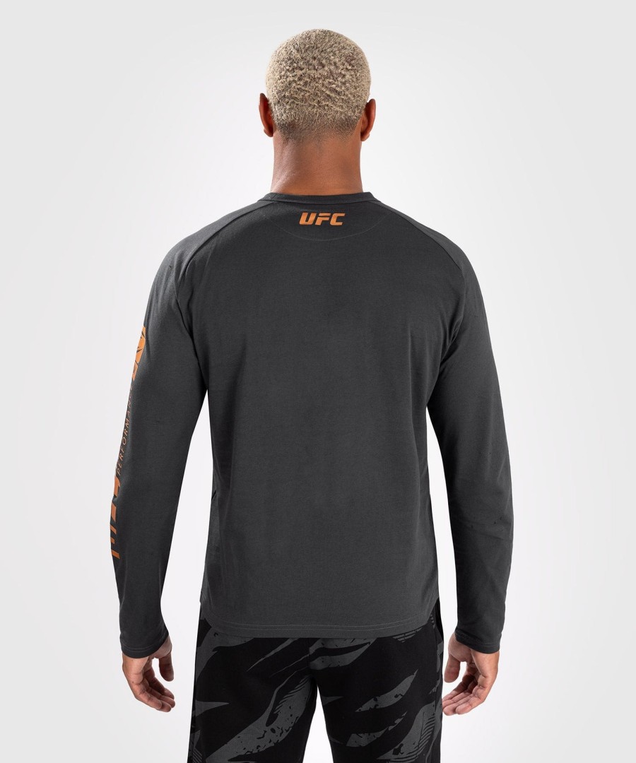 ufc adrenaline by venum fight week heren t-shirt met lange mouwen - houtskoolgrijs
