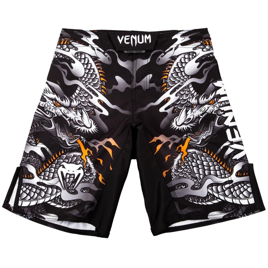 venum dragon flight kids fightshorts - zwartwit