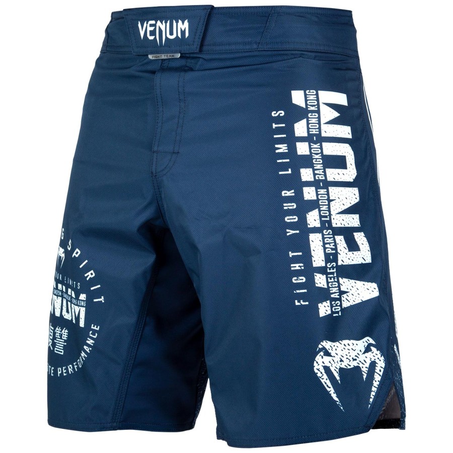 venum signature fightshorts - marineblauwwit