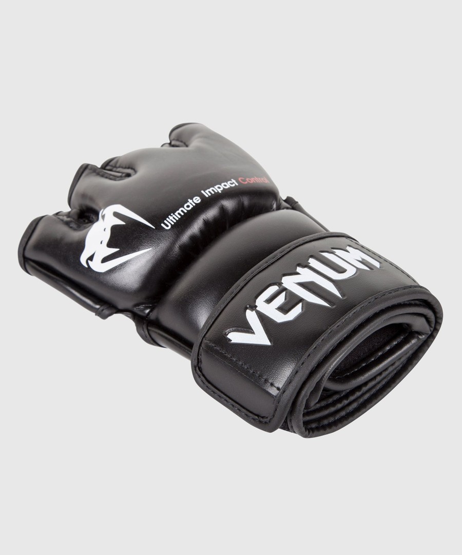 venum impact mma-handschoenen - skintex-leer - zwart