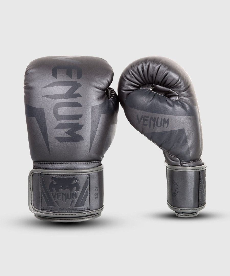 venum elite bokshandschoenen - grijsgrijs