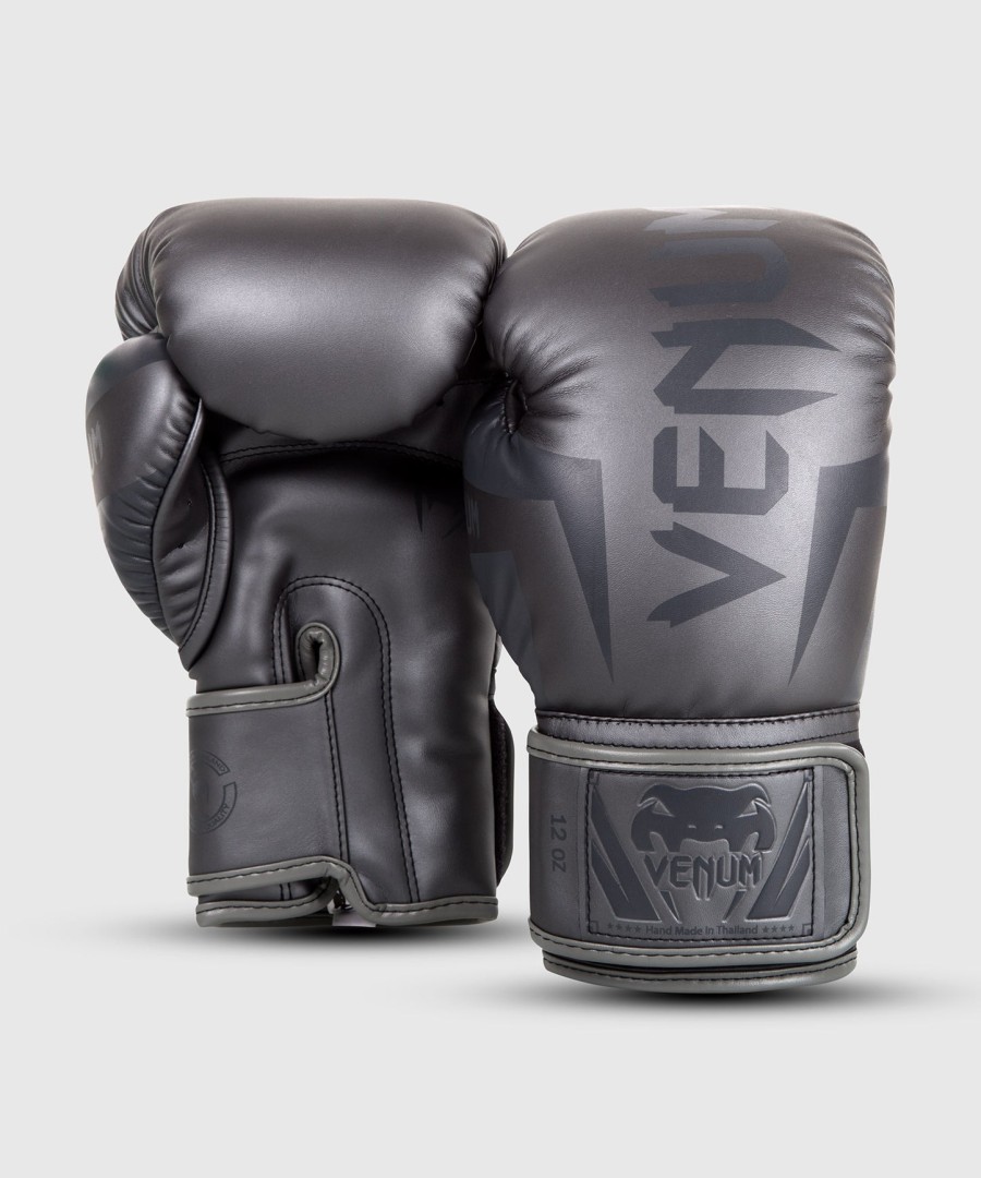 venum elite bokshandschoenen - grijsgrijs