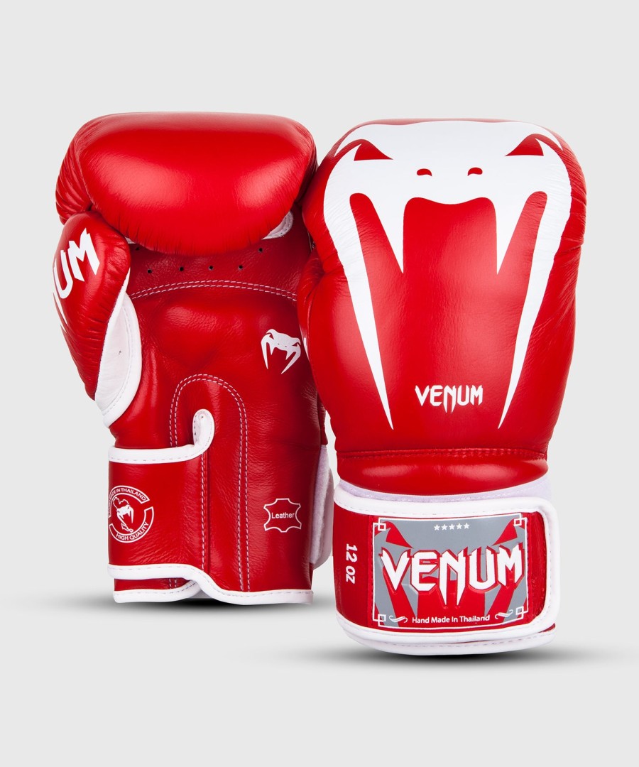venum giant 3.0 bokshandschoenen - nappa leer - rood