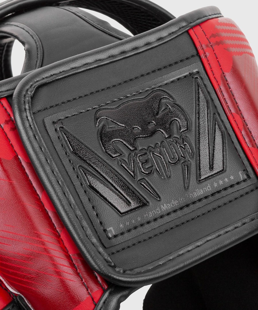 venum elite bokshelm - rode camouflage