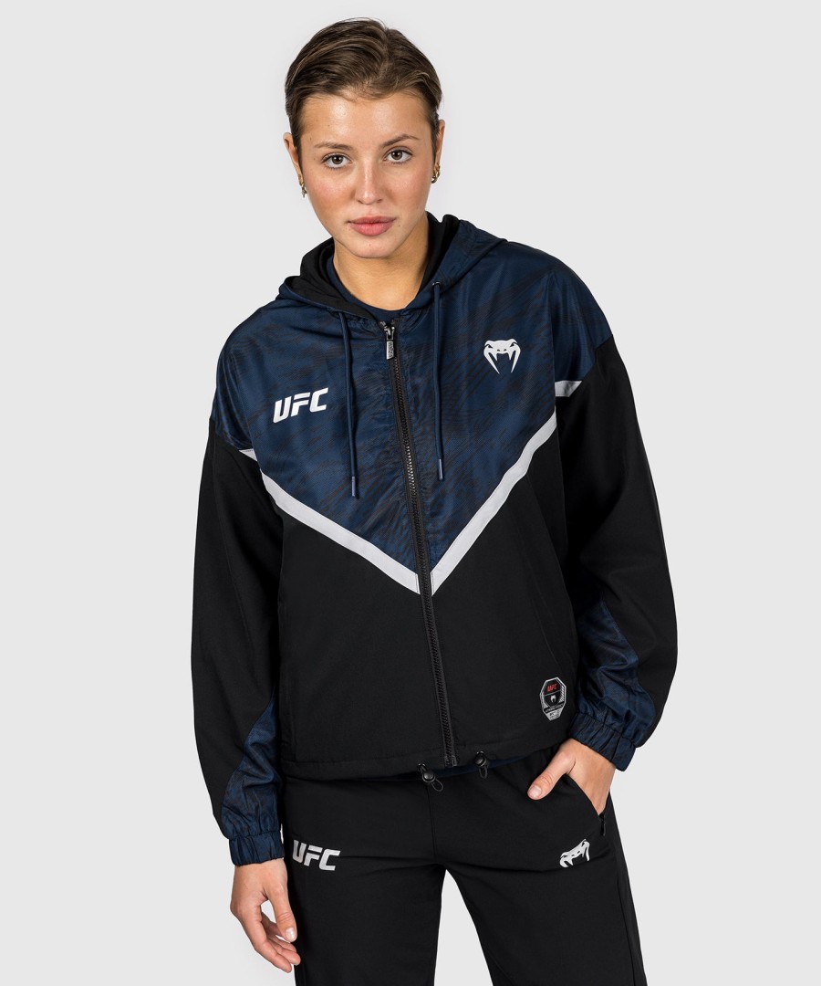 ufc fusion by venum fight week dames hoodie met rits - oceaanblauw