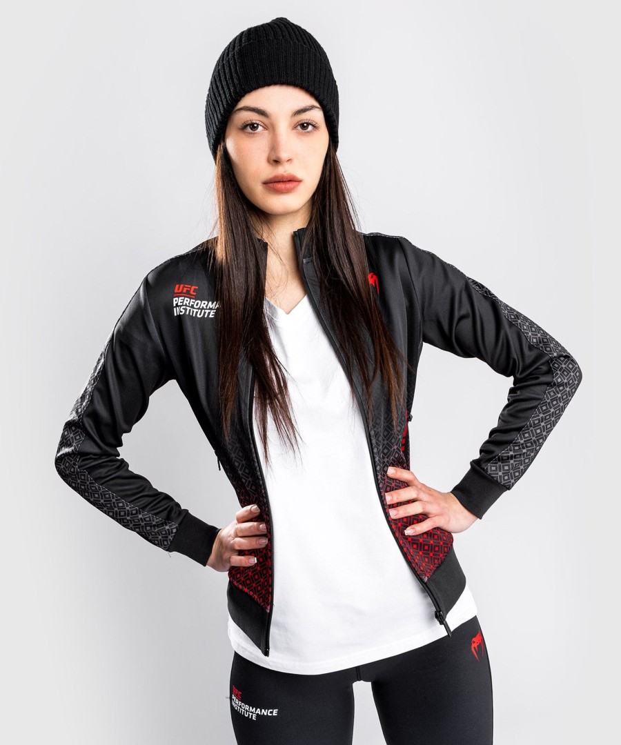 ufc venum performance institute trainingsjack - voor dames - zwartrood