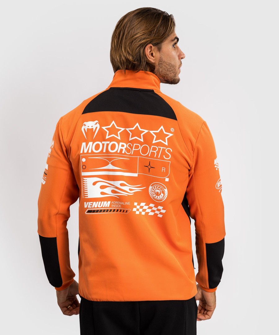 venum motorsport softshelljack - mandarijn